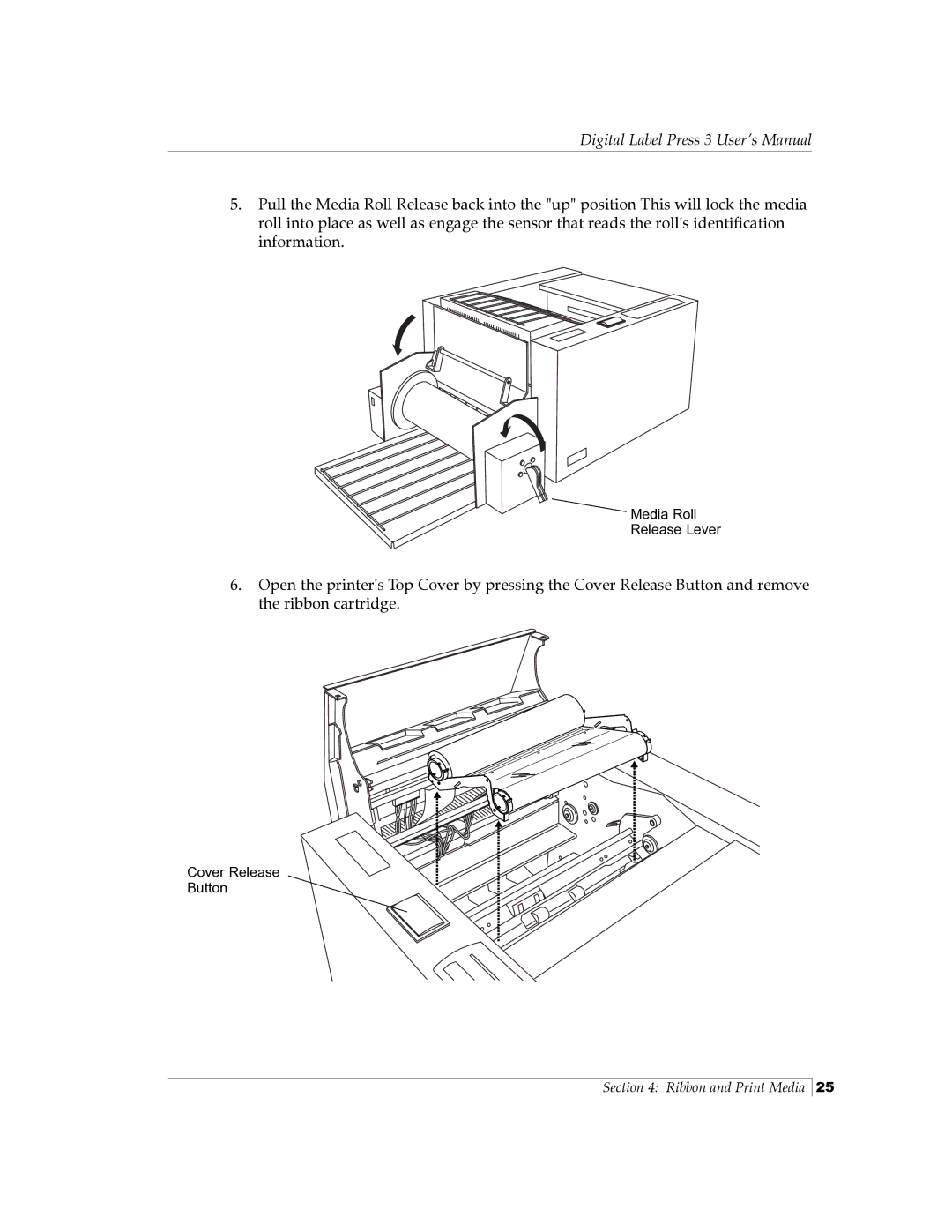 Primera Technology 510212 manual Cover Release Button 