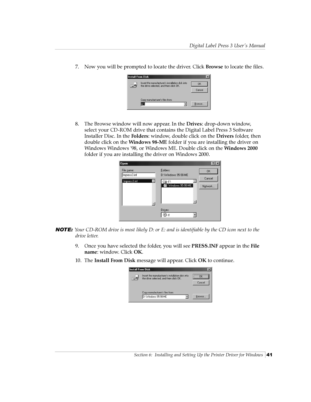 Primera Technology 510212 manual Digital Label Press 3 User’s Manual 