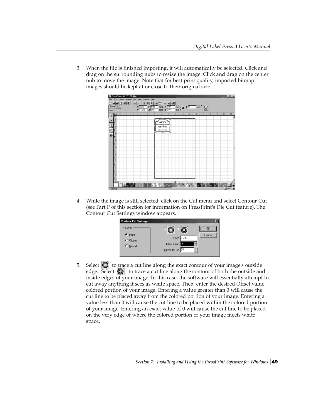 Primera Technology 510212 manual Digital Label Press 3 User’s Manual 