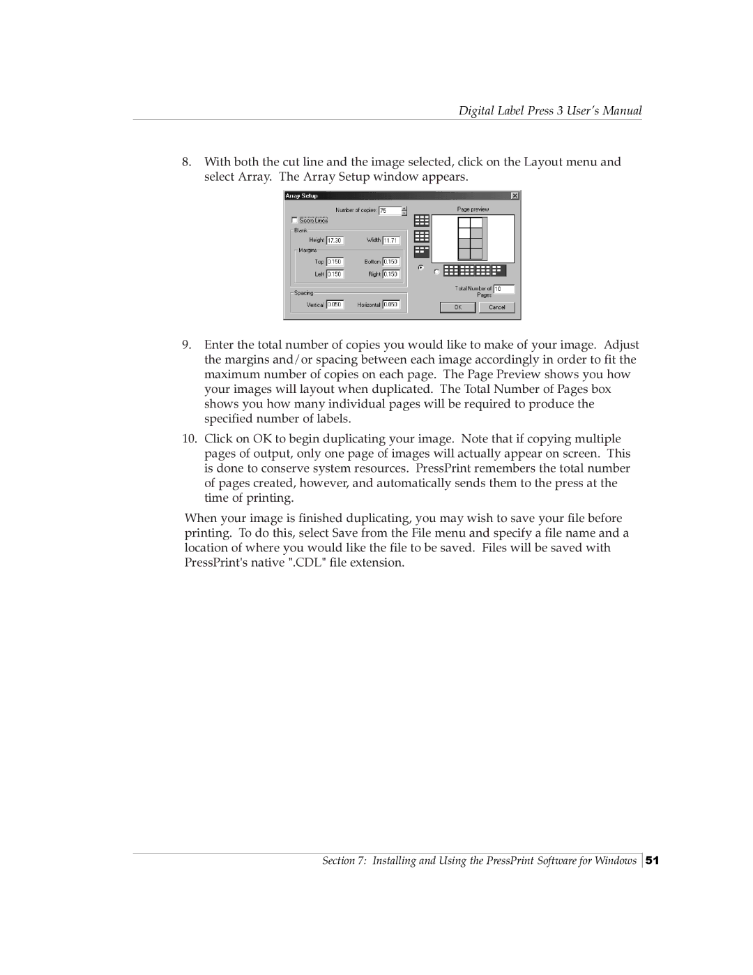 Primera Technology 510212 manual Digital Label Press 3 User’s Manual 