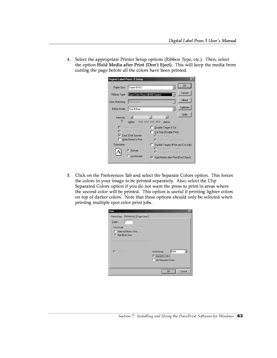 Primera Technology 510212 manual Digital Label Press 3 User’s Manual 
