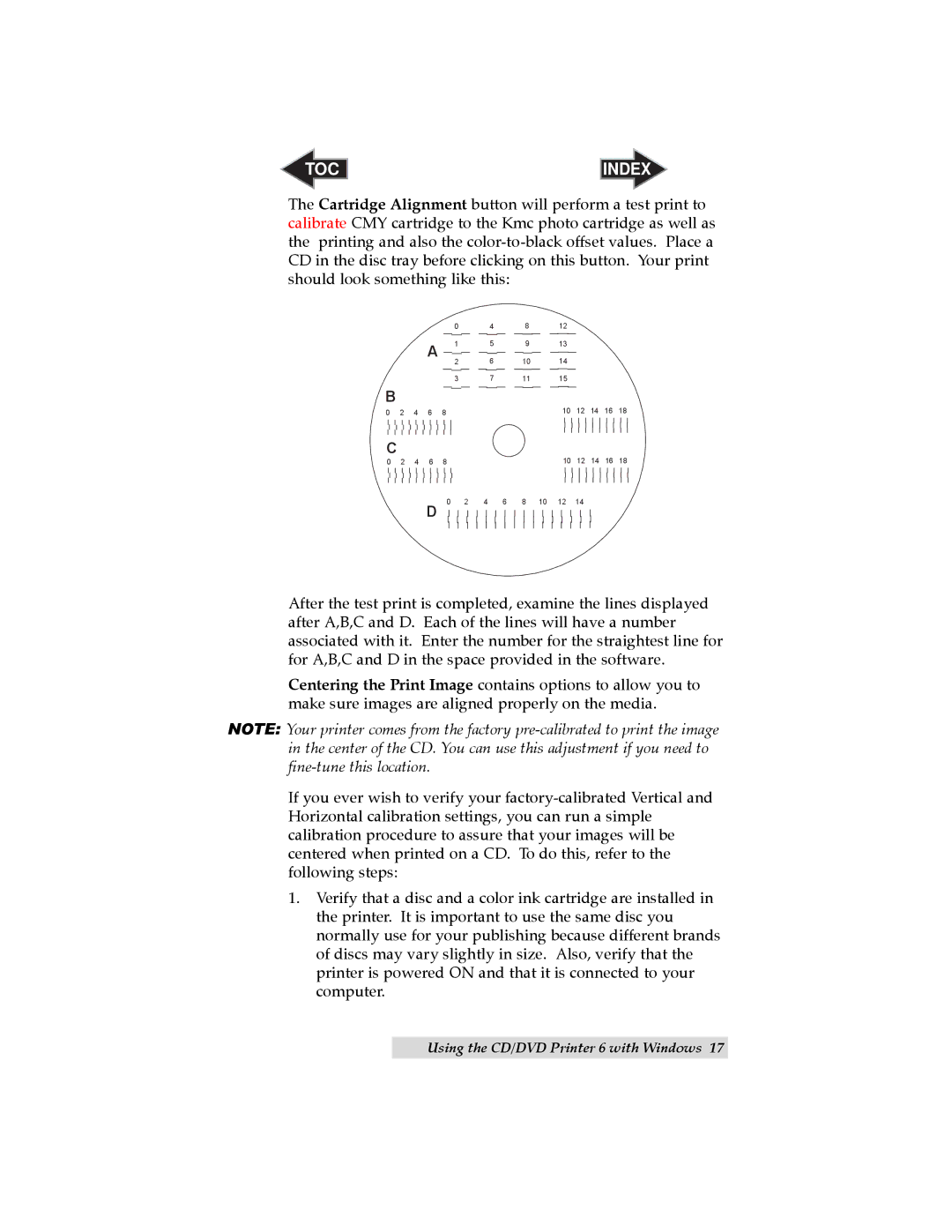 Primera Technology 6 user manual Toc 