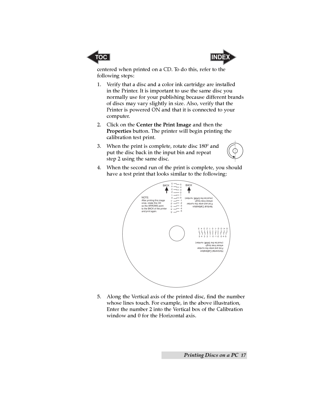Primera Technology Automated Optical Disc Printing System user manual Index, using the same disc, Printing Discs on a PC 