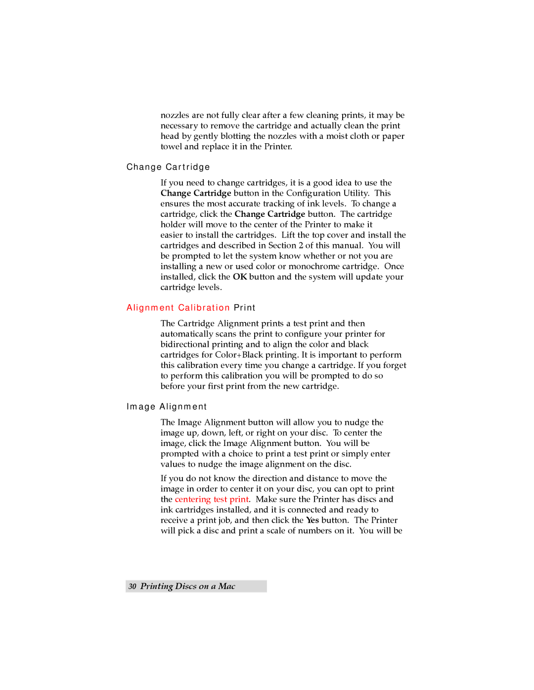 Primera Technology Automated Optical Disc Printing System Change Cartridge, Alignment Calibration Print, Image Alignment 