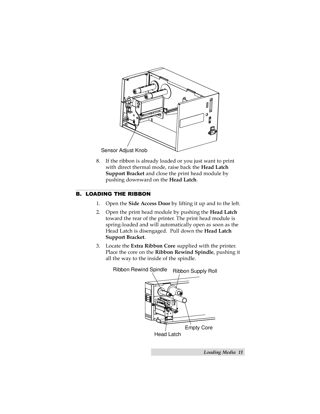 Primera Technology C-1000P manual Loading the Ribbon 