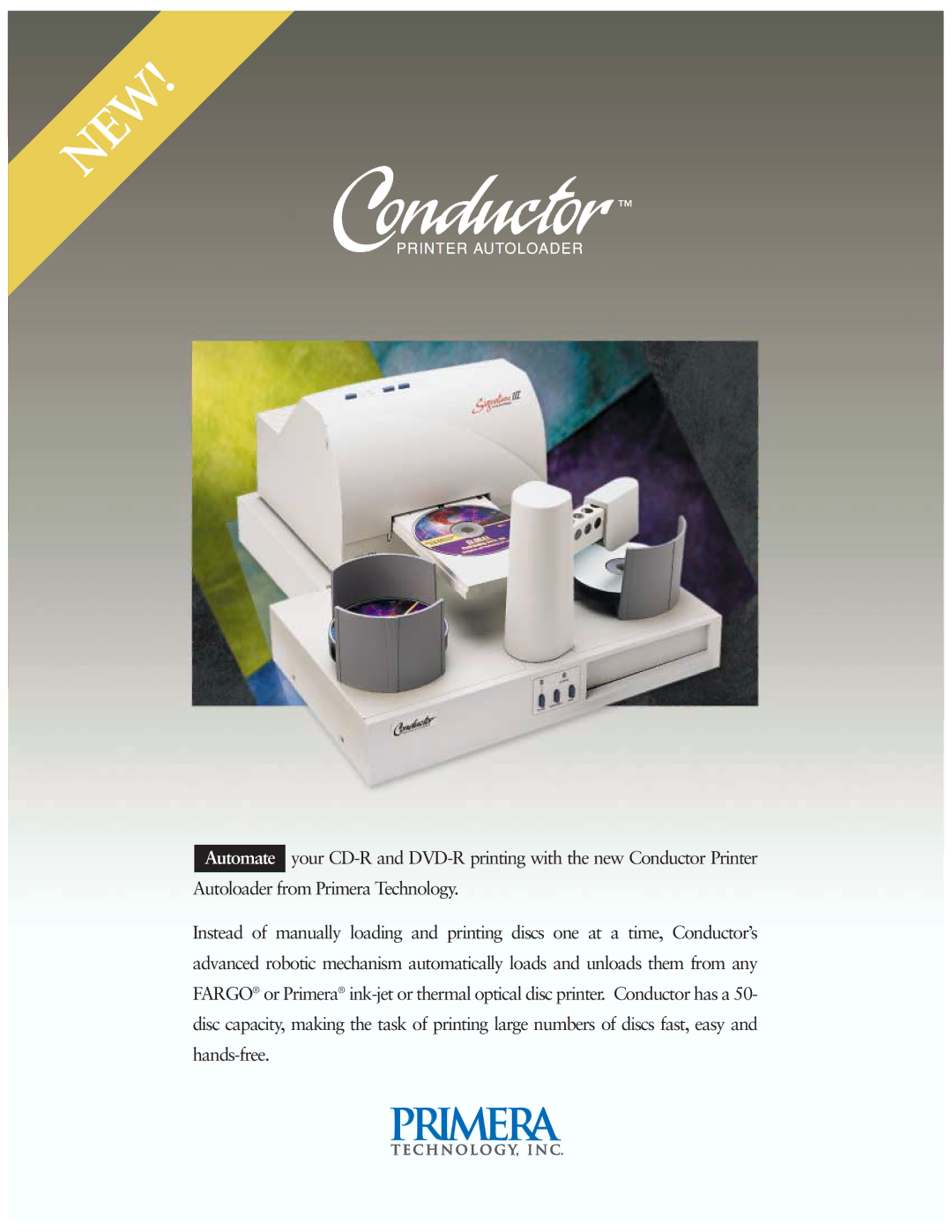 Primera Technology Conductor Printer manual 