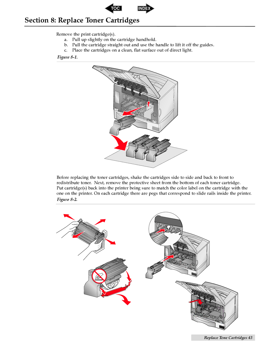 Primera Technology CX1200 specifications Replace Toner Cartridges 