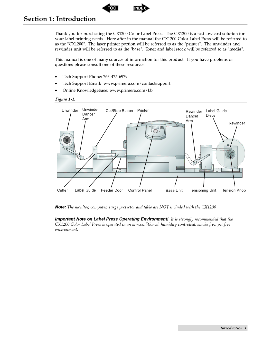 Primera Technology CX1200 specifications Introduction 