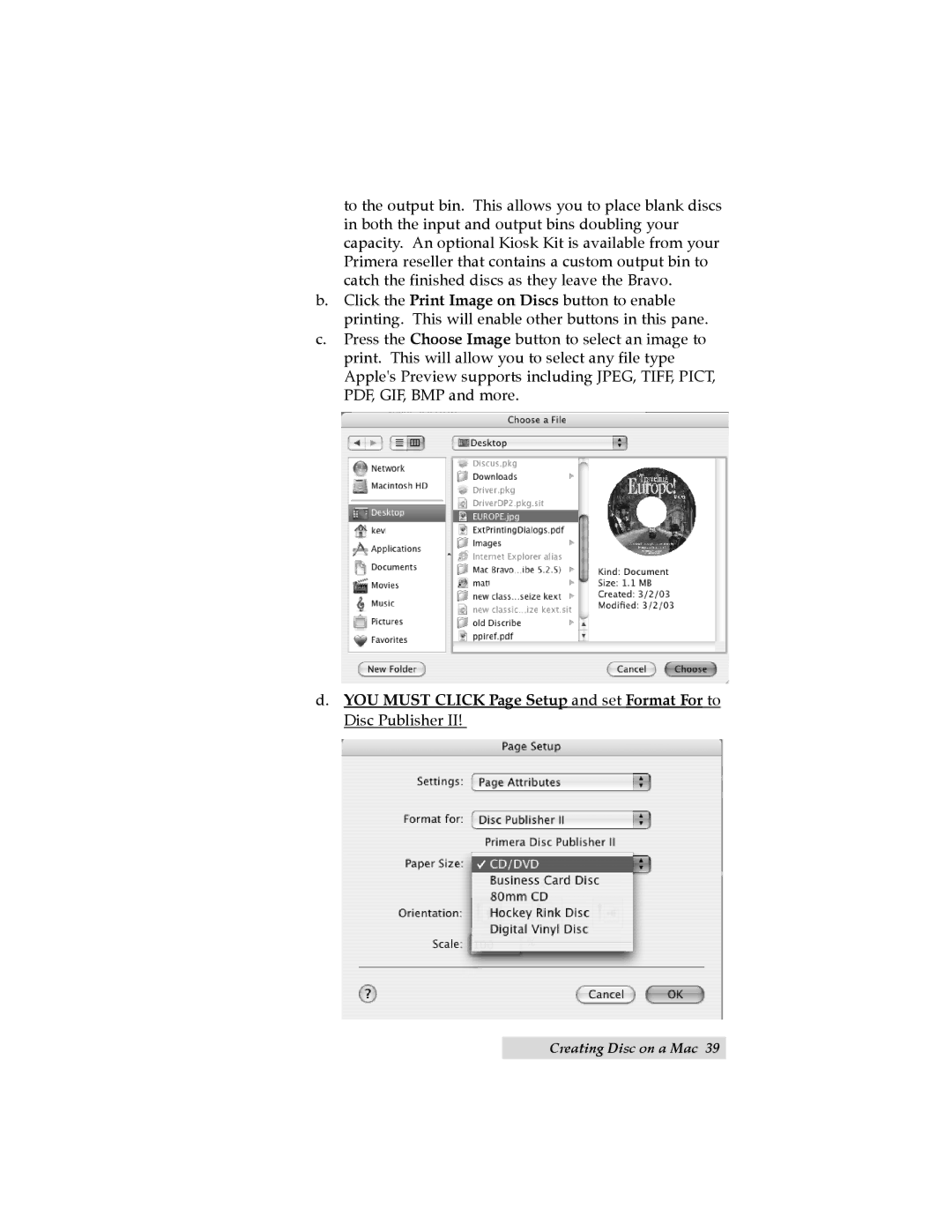 Primera Technology II user manual TOC Index 