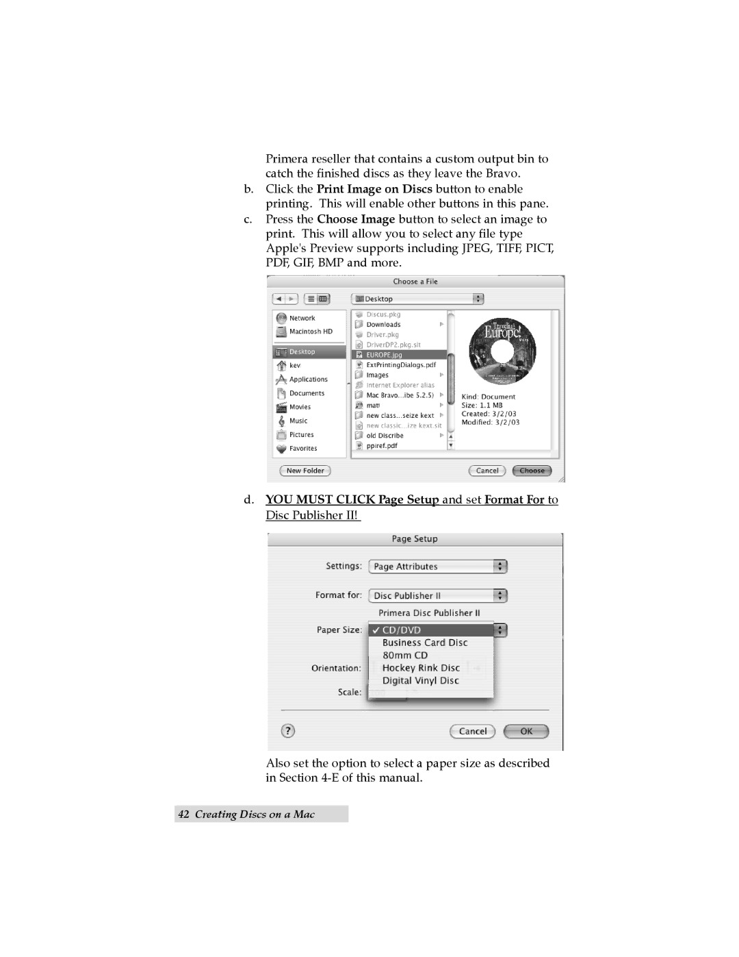 Primera Technology II user manual TOC Index 