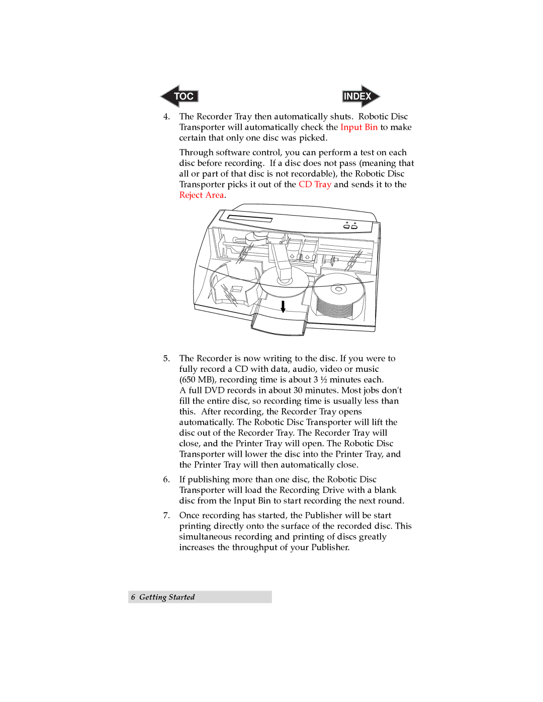 Primera Technology II user manual Toc 