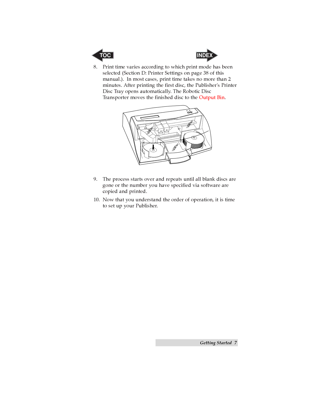 Primera Technology II user manual Toc 