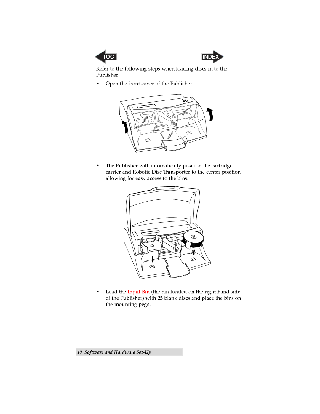 Primera Technology II user manual Toc 