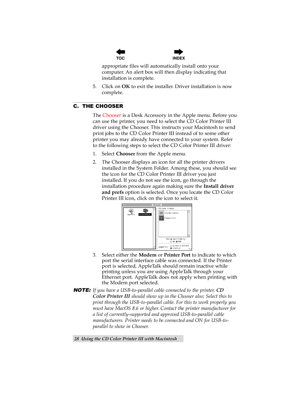 Primera Technology III manual Chooser 