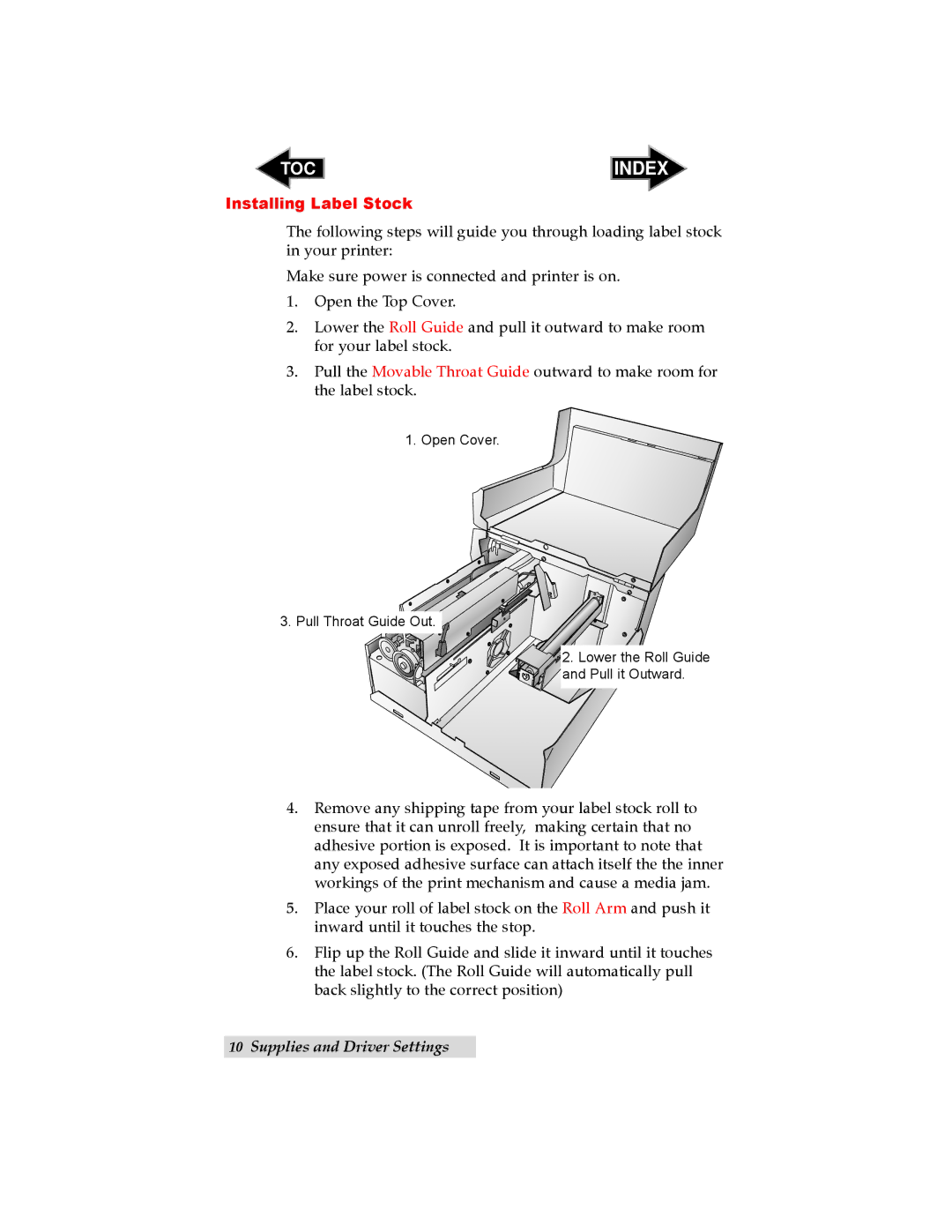 Primera Technology LX 810 user manual Installing Label Stock 