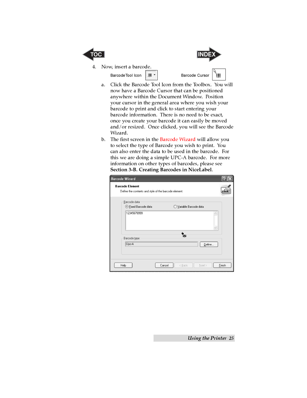 Primera Technology LX 810 user manual Toc 