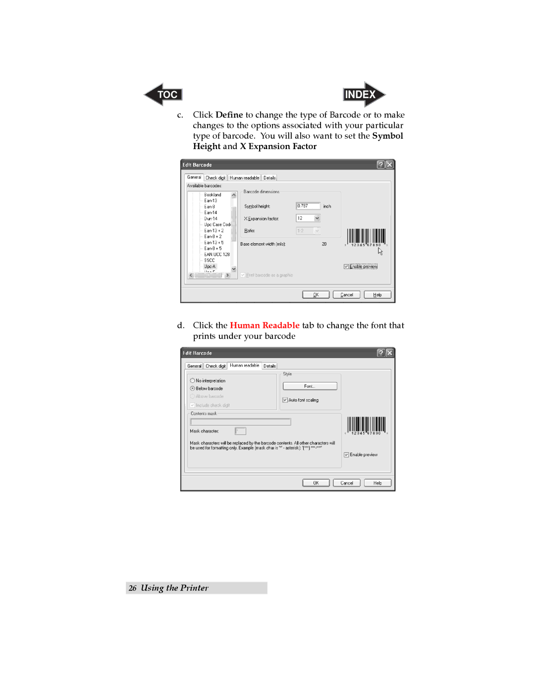 Primera Technology LX 810 user manual TOC Index 