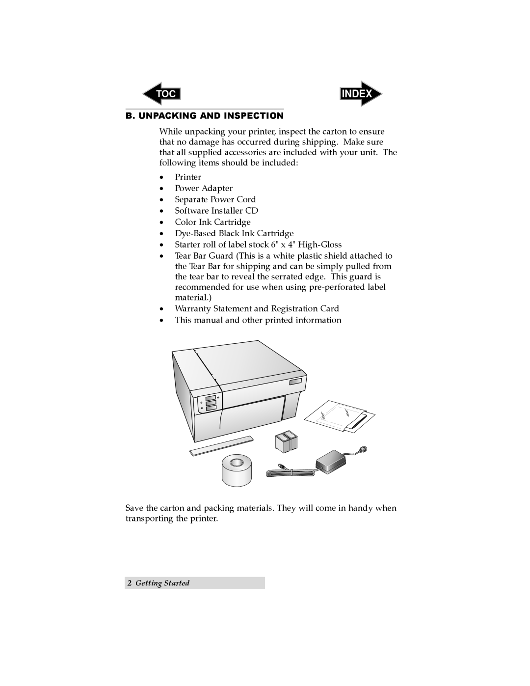 Primera Technology LX 810 user manual Unpacking and Inspection 