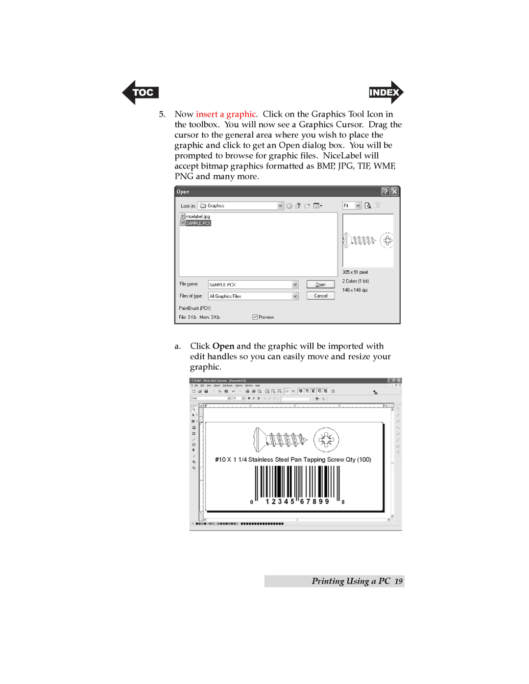 Primera Technology LX200 user manual Toc 