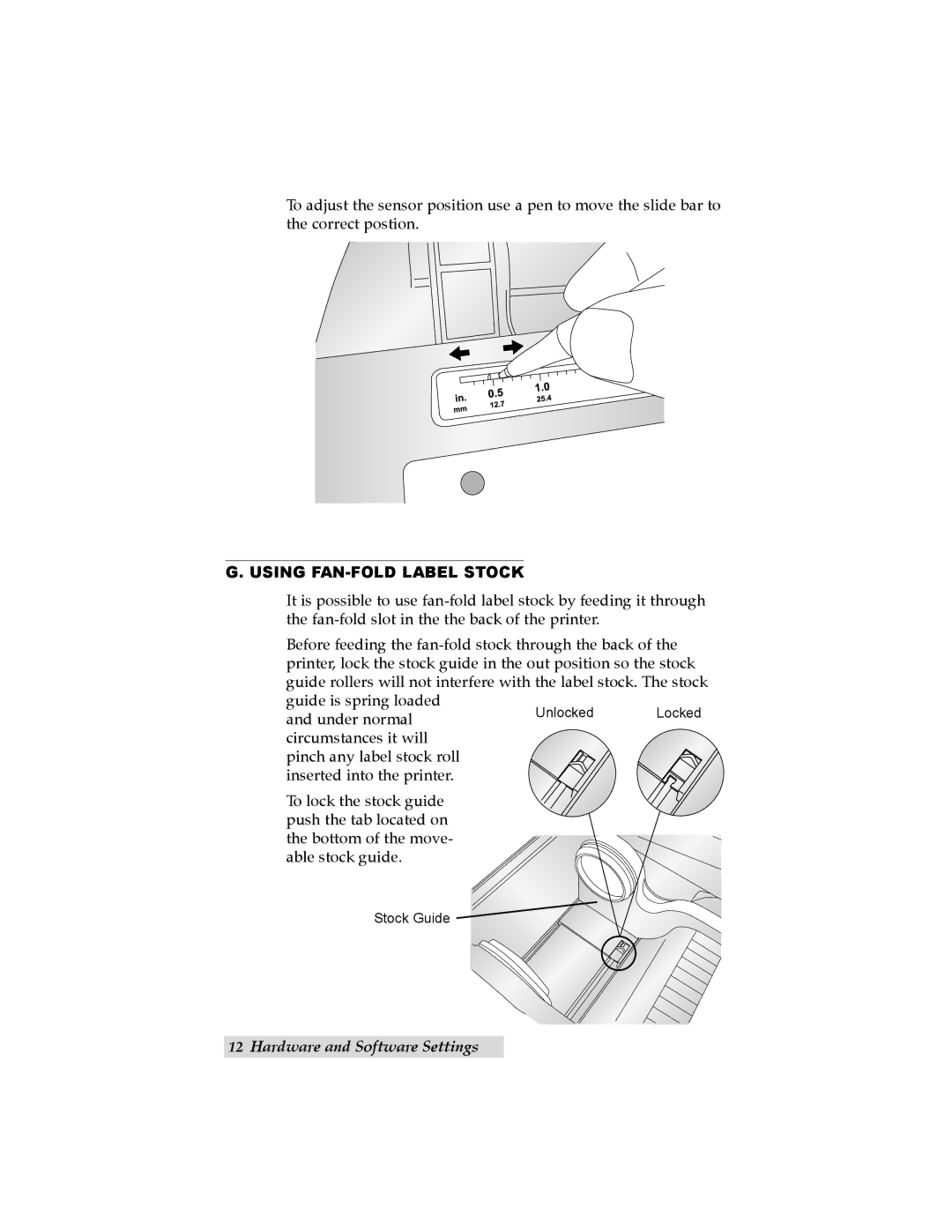 Primera Technology LX400 user manual Using FAN-FOLD Label Stock 