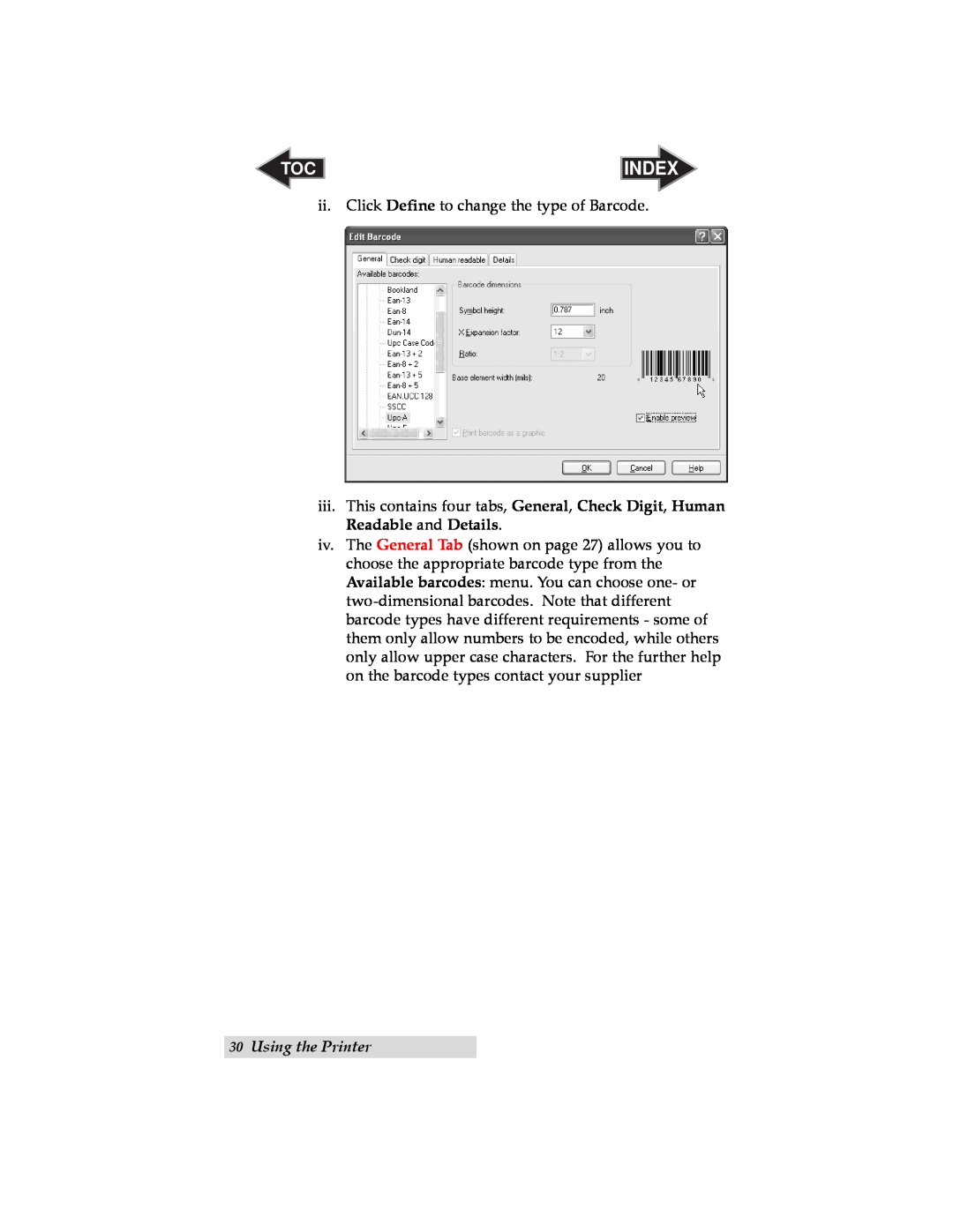 Primera Technology LX800 user manual Index, Using the Printer 