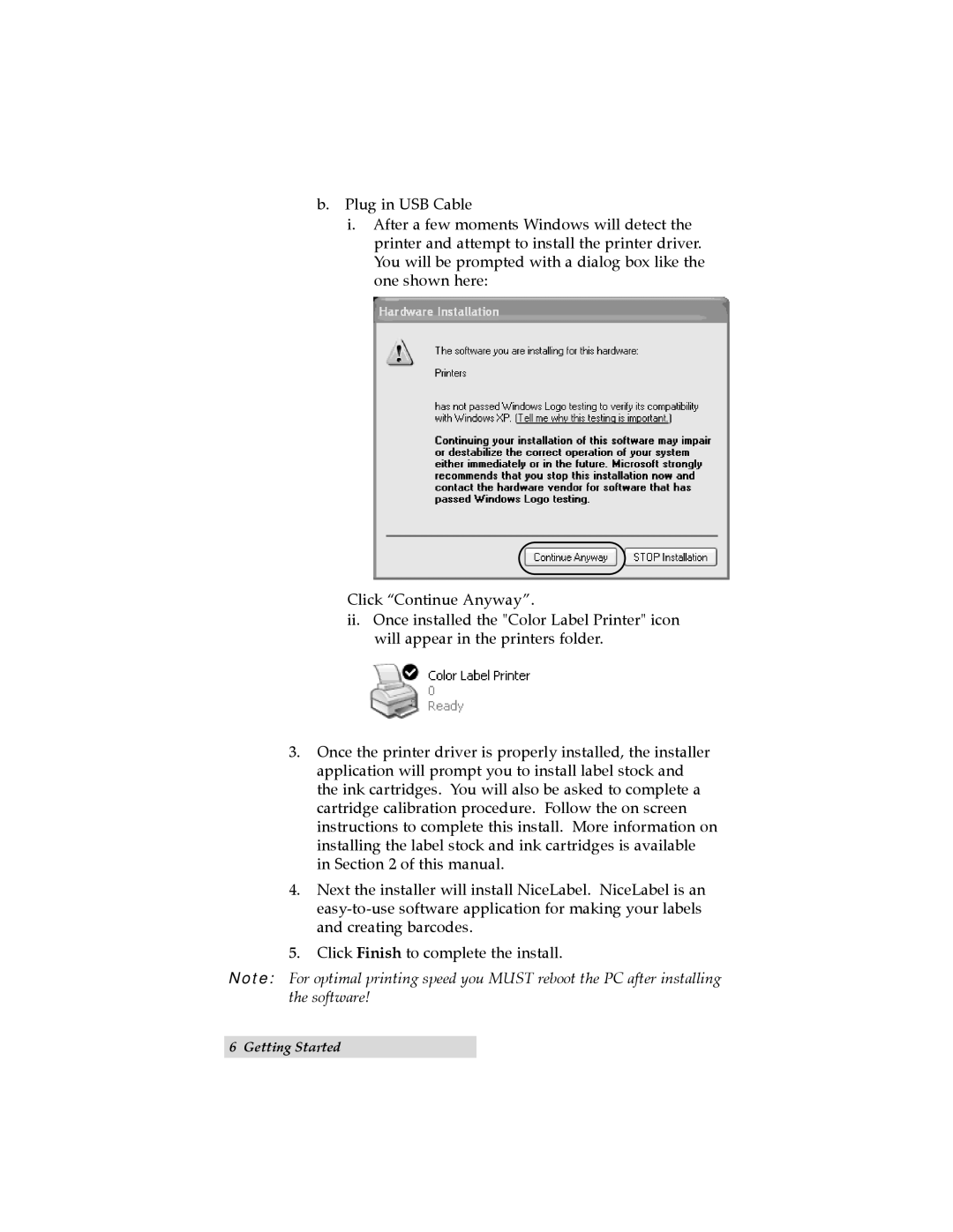 Primera Technology LX800 user manual TOC Index 