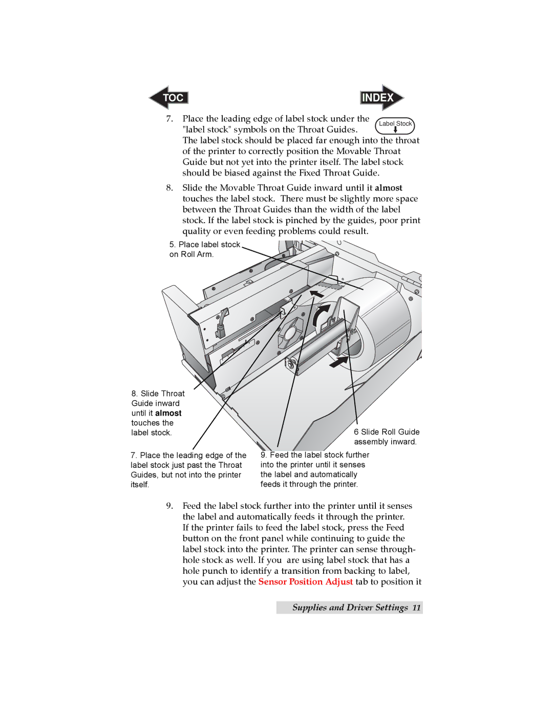 Primera Technology LX800 user manual TOC Index 