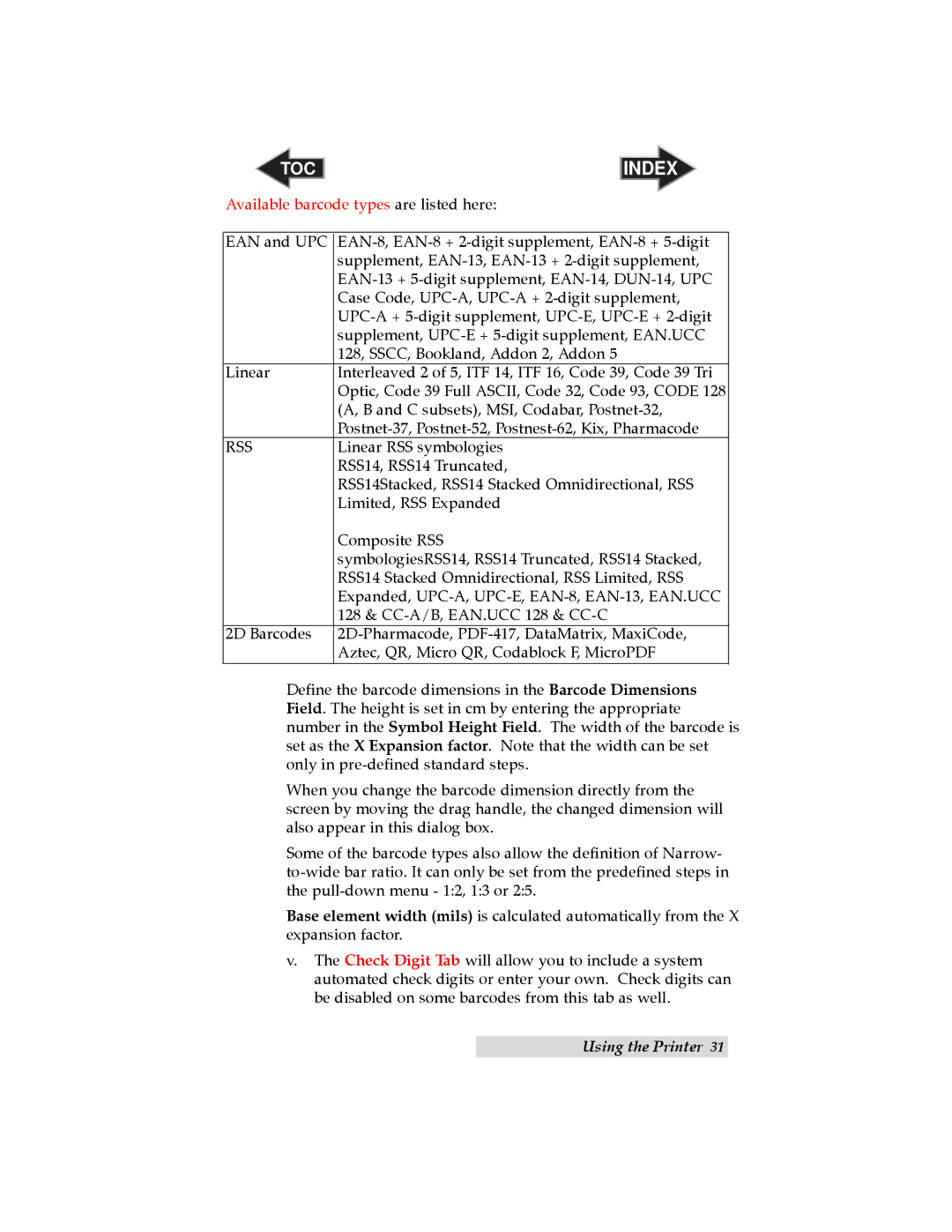 Primera Technology LX800 user manual Rss 