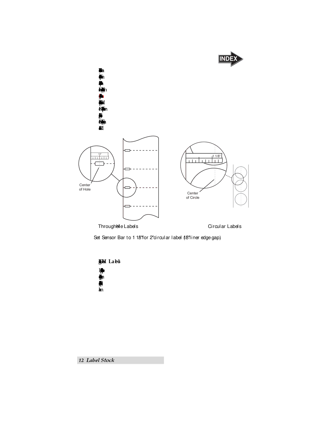 Primera Technology LX900 user manual Through-Hole Labels 