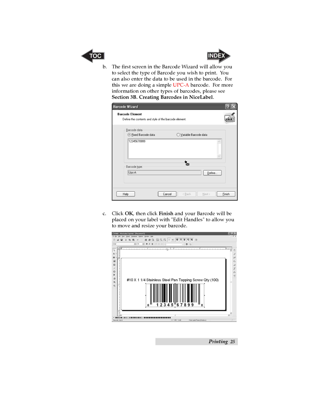 Primera Technology LX900 user manual Toc 