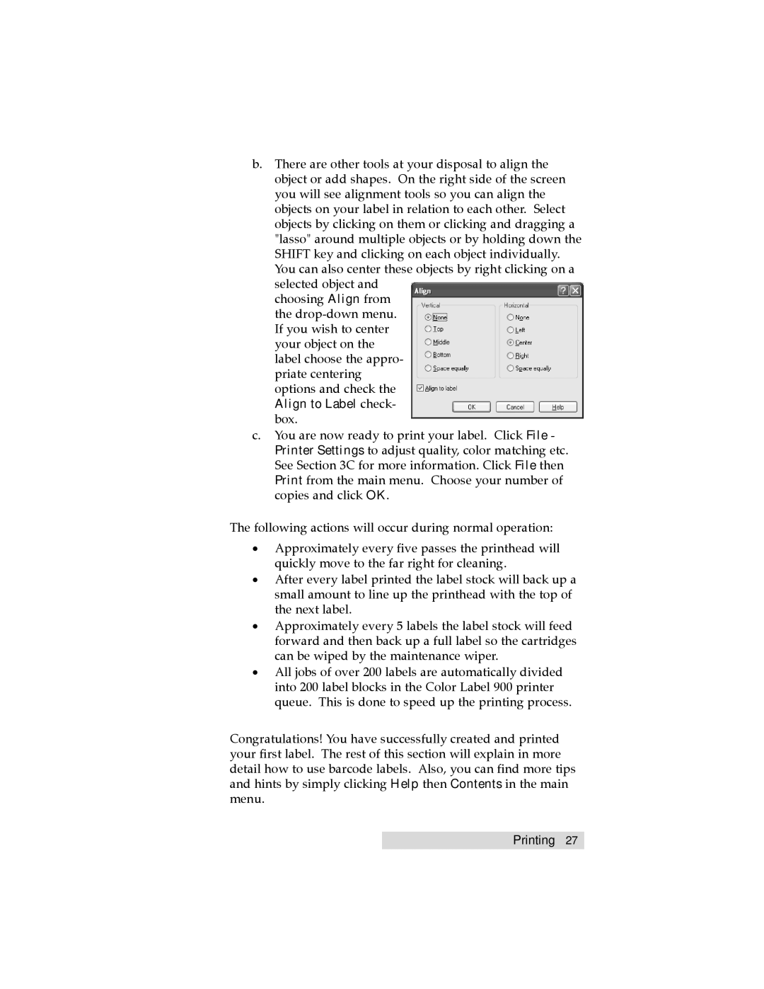 Primera Technology LX900 user manual Toc 