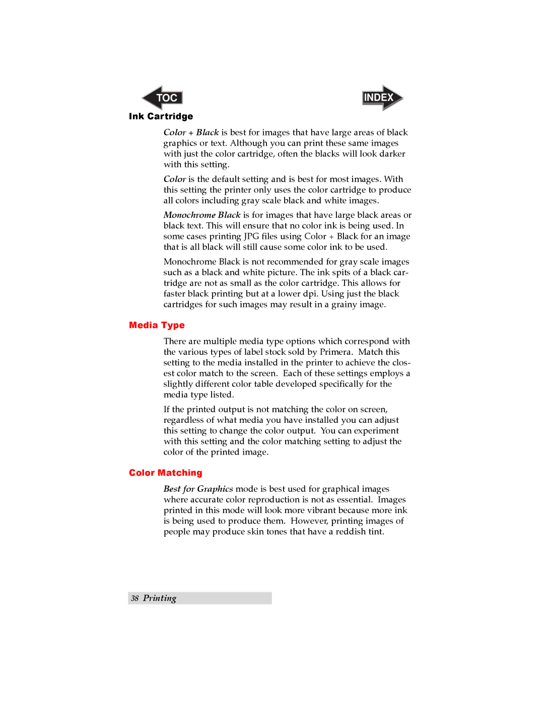 Primera Technology LX900 user manual Color Matching 