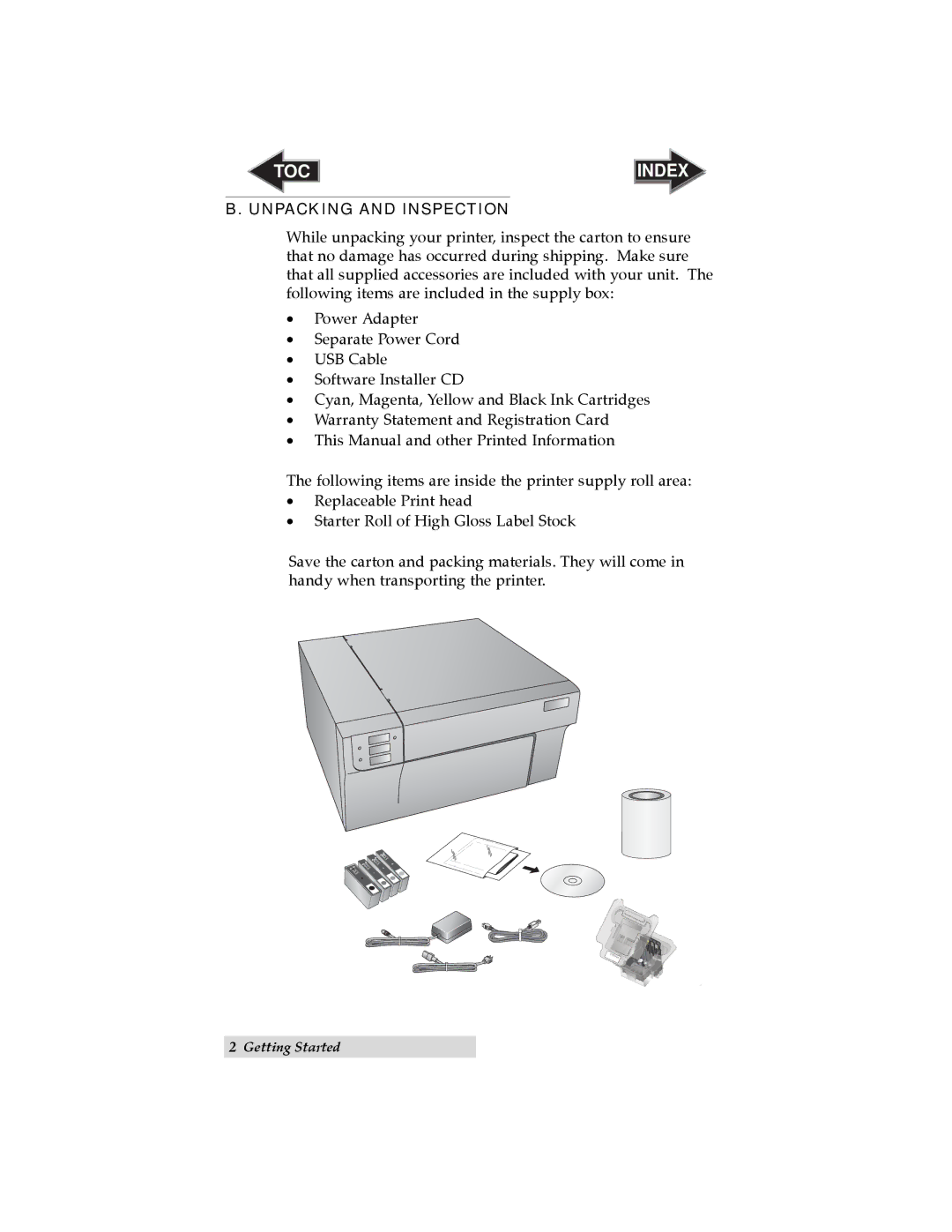 Primera Technology LX900 user manual Unpacking and Inspection 