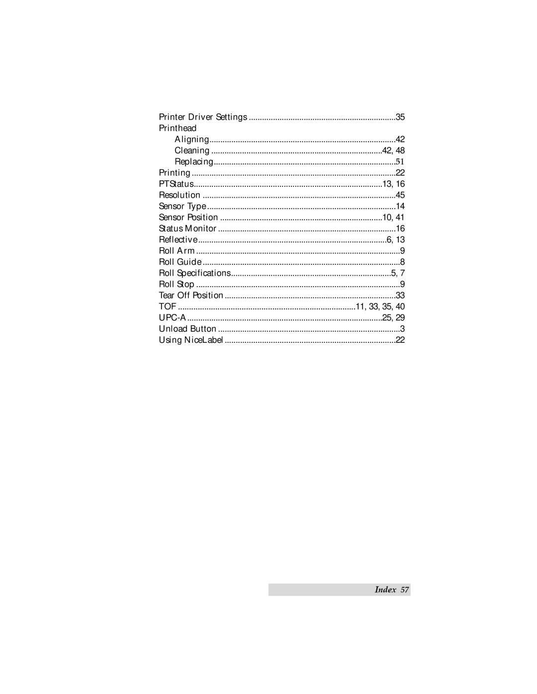 Primera Technology LX900 user manual 11, 33, 35 