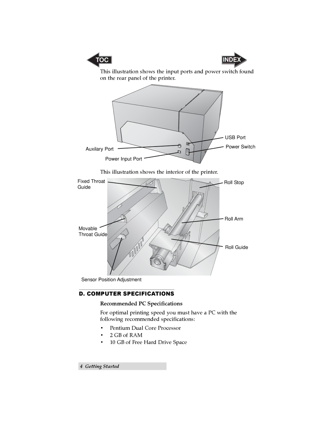 Primera Technology LX900 user manual Computer Specifications, Recommended PC Specifications 