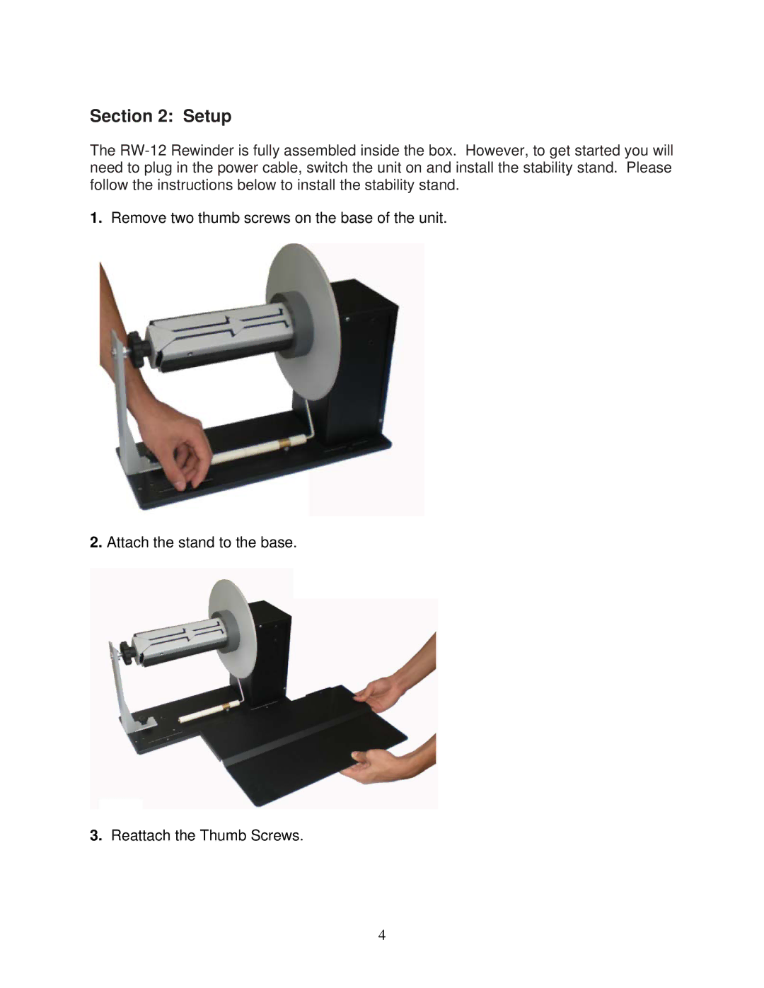 Primera Technology RW-12 quick start Setup 