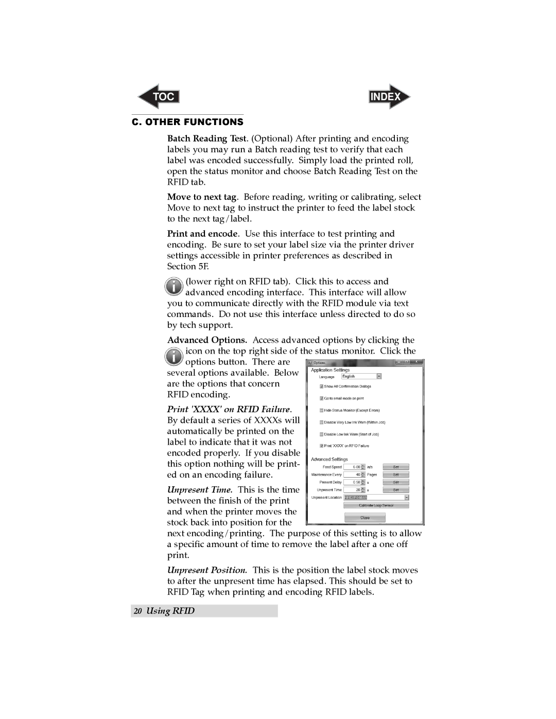 Primera Technology RX900 user manual Other Functions 