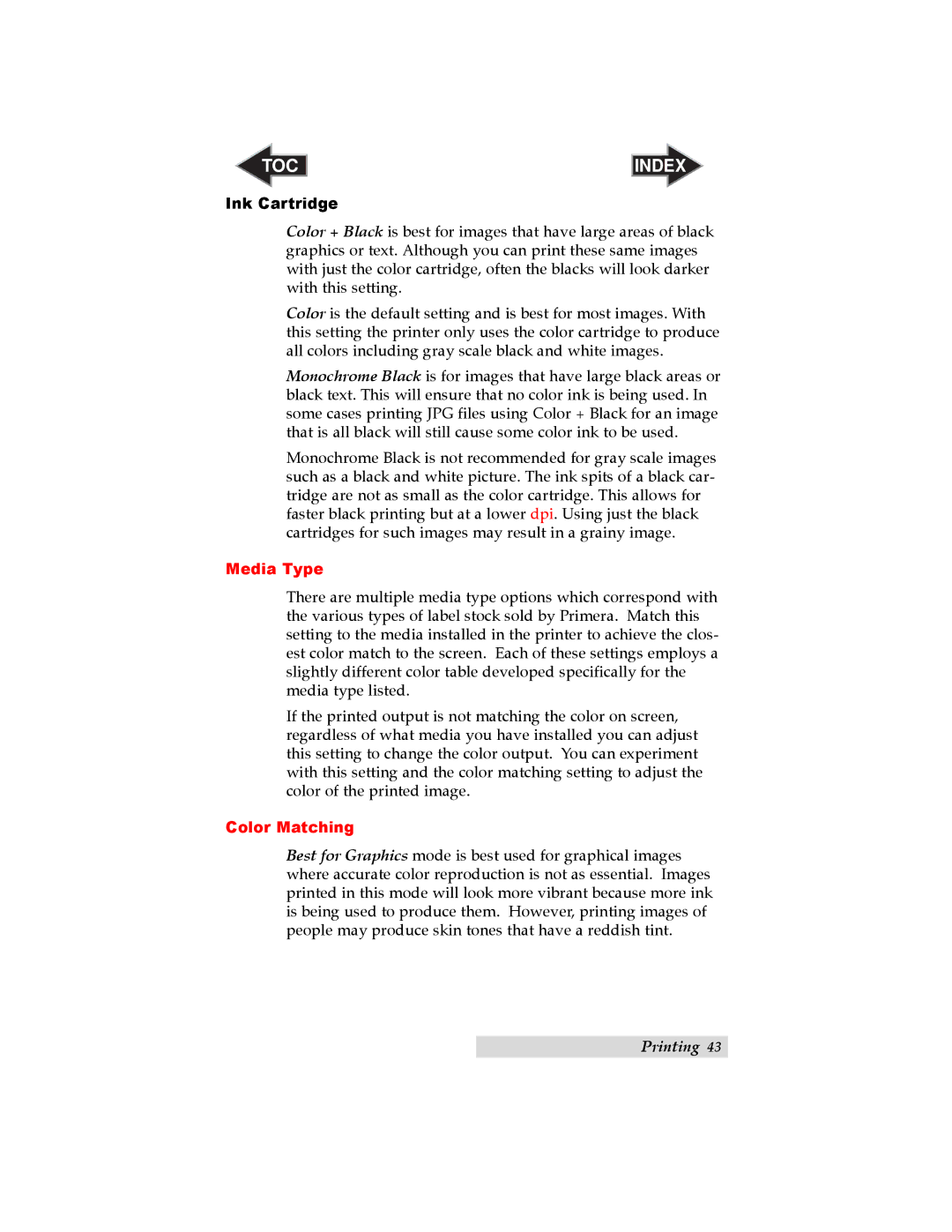 Primera Technology RX900 user manual Color Matching 