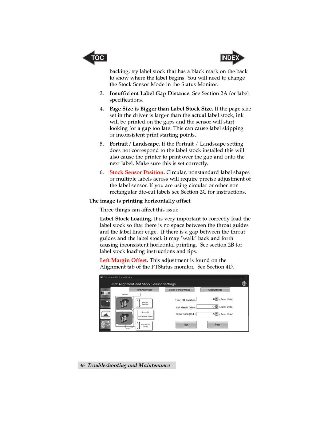 Primera Technology RX900 user manual Image is printing horizontally offset 