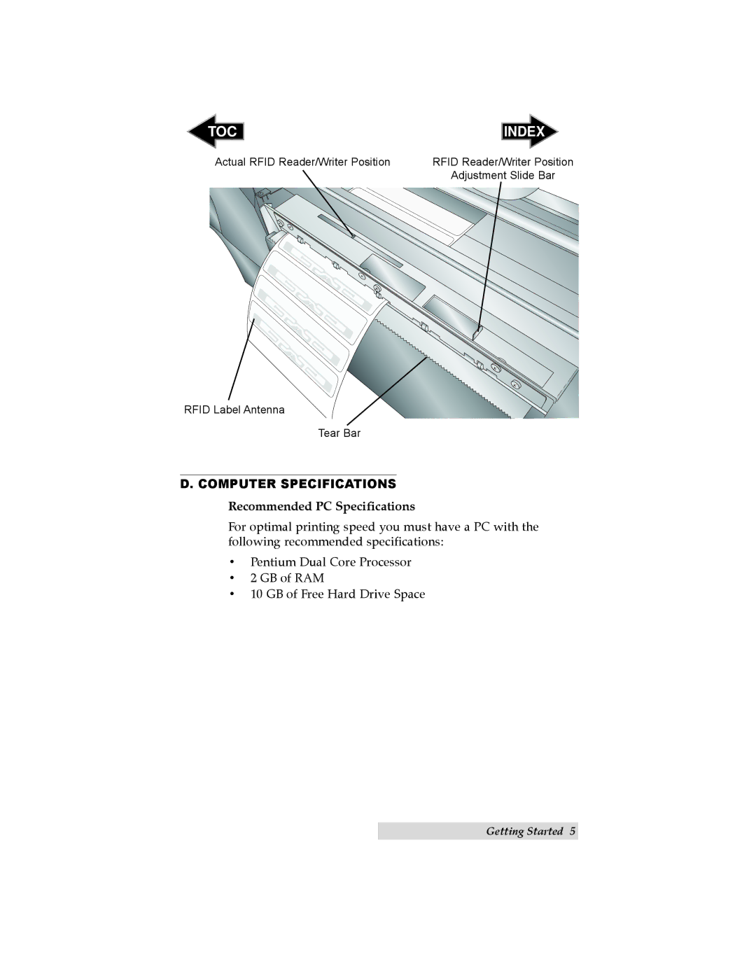 Primera Technology RX900 user manual Computer Specifications, Recommended PC Specifications 