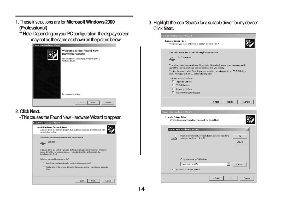 Primera Technology Z1 manual These instructions are for Microsoft Windows 2000 Professional 