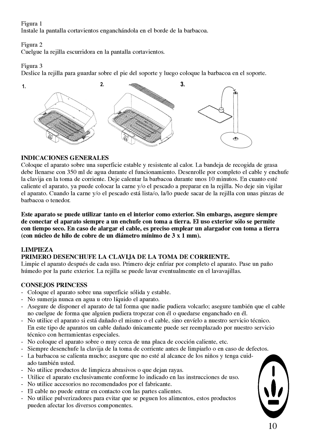 Princess 112241 manual Indicaciones Generales, Consejos Princess 