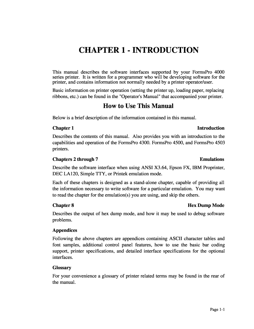 Printek 4503, 4300, 4500 manual Introduction, How to Use This Manual 