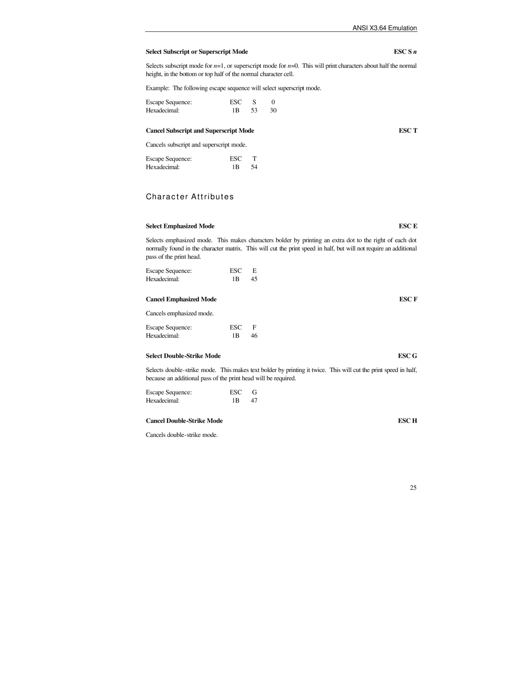 Printek FormsPro 4000se Series, PrintMaster 850 Series, FormsMaster 8000se Series manual Esc F 