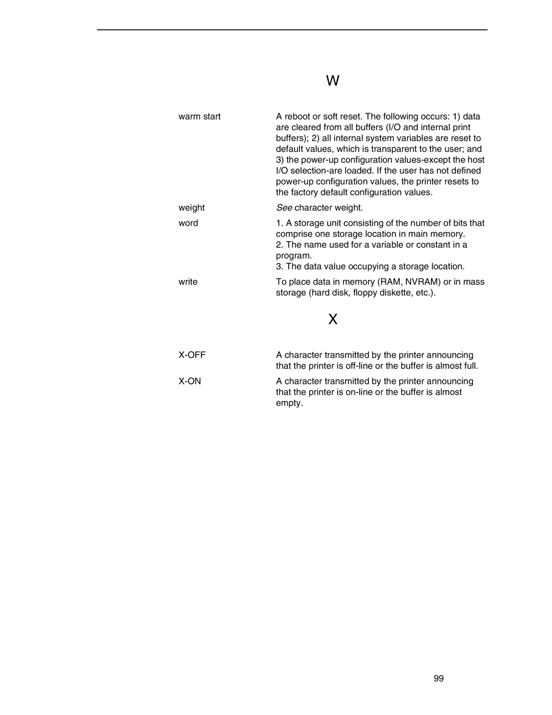 Printronix ANSI Printer manual Off 