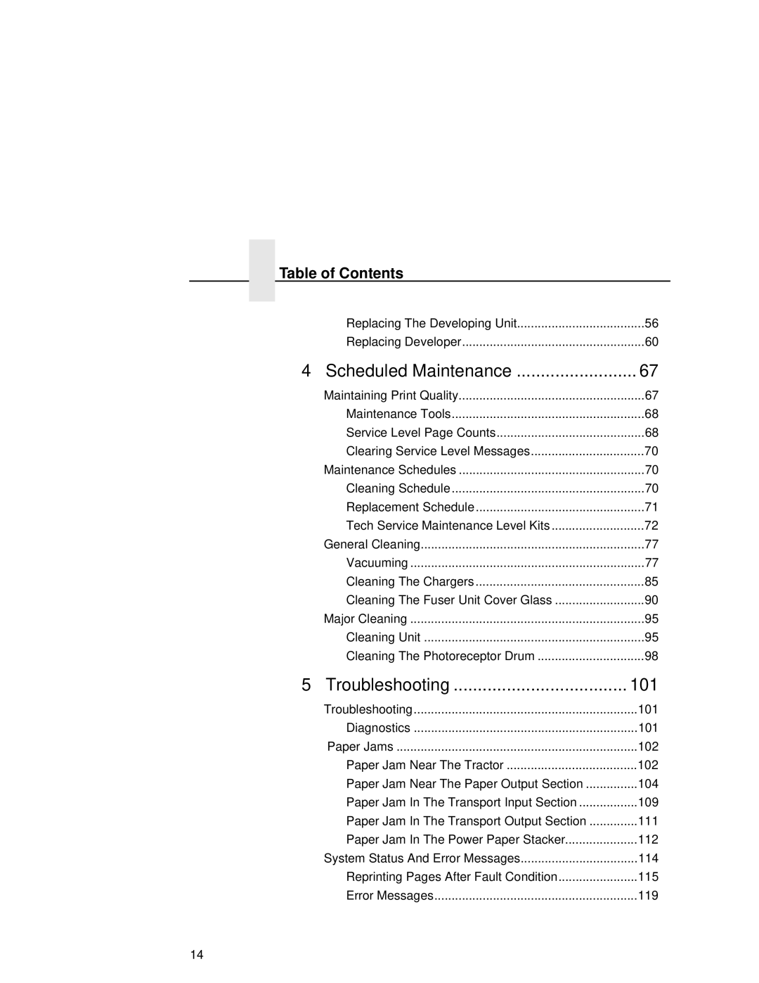 Printronix L5020 manual Troubleshooting 