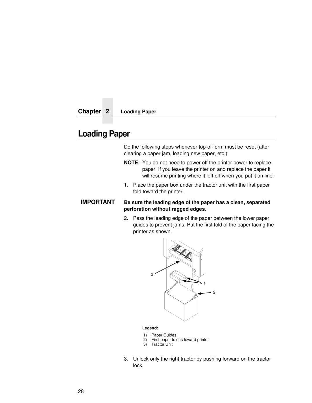 Printronix L5020 manual Loading Paper 