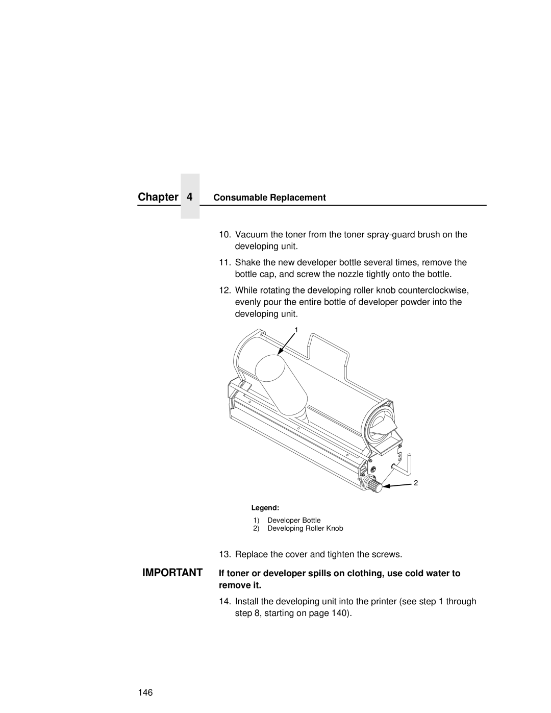 Printronix L5035 user manual Replace the cover and tighten the screws 