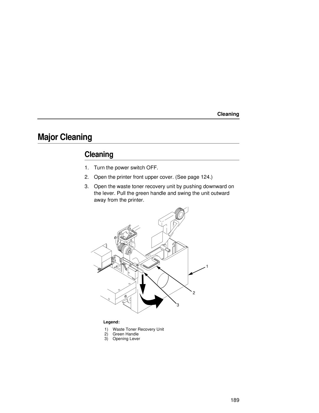 Printronix L5035 user manual Major Cleaning 