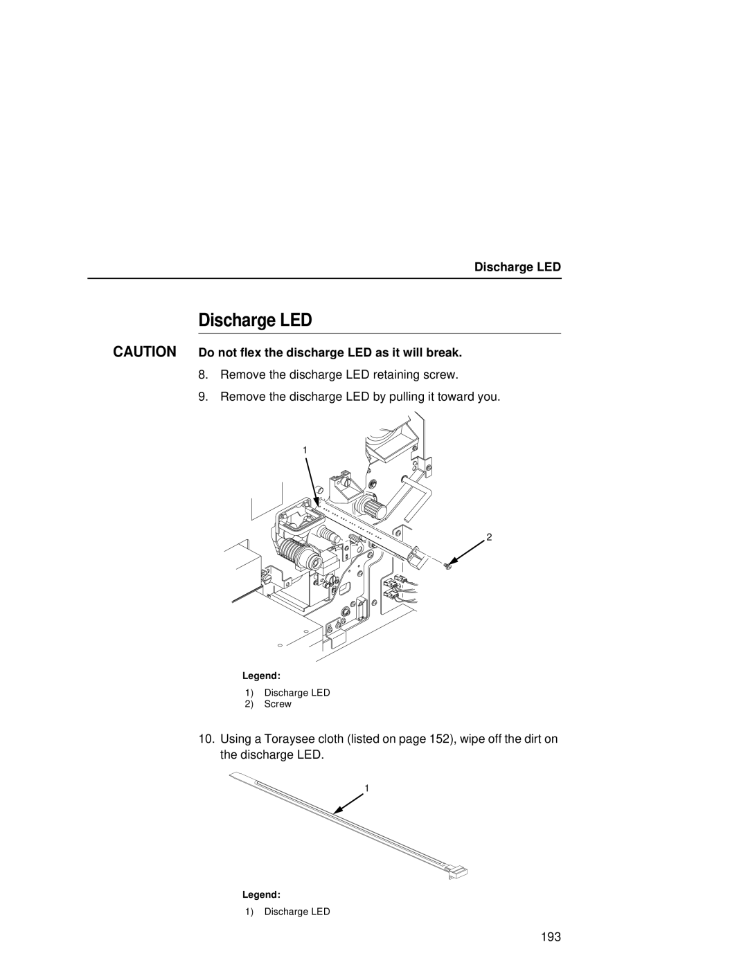 Printronix L5035 user manual Discharge LED 